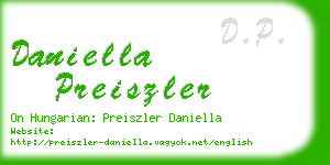 daniella preiszler business card